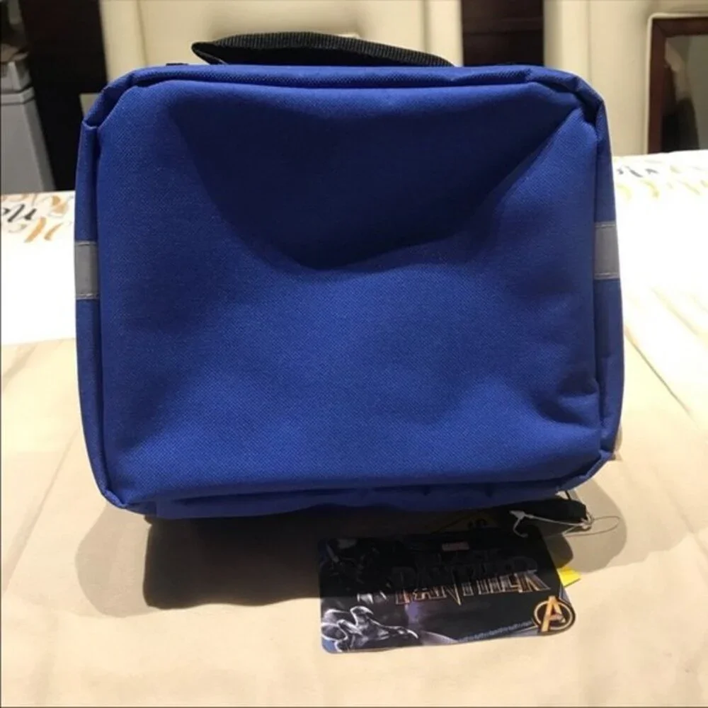 Marvel Black Panther Wakanda Lunch Box Bag Blue